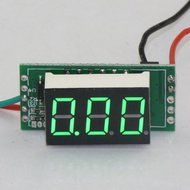 RioRand Small Green LED Digital Current Panel Meter Amperage Monitor 0-50A With Ammeter Shunt Resister N4