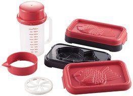 Pearl range de taiyaki manufacturer &amp; powder shaker (2-pack) D-498 (japan import)