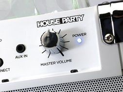 ION House Party Portable Sound System with Built-In Light Show (white) N3