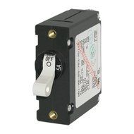 BLUE SEA SYSTEMS BS-7202 / Circuit Breaker, A Series, single pole, white toggle switch, 5A...