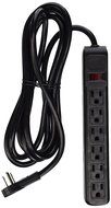 CableWholesale 845-51W1-12210 Flat Rotating Plug, Surge/Modem Protector, 6 Outlet, Black, Plastic, Power Cord,...