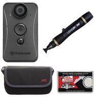 Transcend DrivePro Body 20 1080p HD Wi-Fi Video Camera Camcorder with Lens Pen + Case + Kit