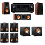 Klipsch RP-150M-CH Monitor Speaker 7.2 R112SW Denon AVR-X2100W