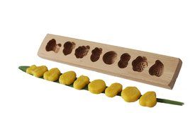 D-Sun Wooden Moon Cake Steamed Pumpkin Pie Pasta Rice Cake Green Bean Cake Wooden Baking Mold N2