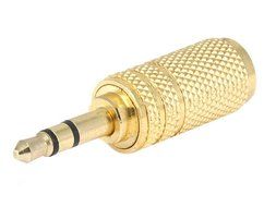 Monoprice Metal 3.5mm Stereo Plug to 3.5mm Mono Jack Adaptor - Gold Plated