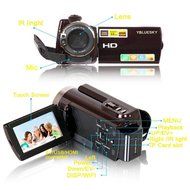 YBLUESKY FHD 1080P Camcorders WIFI Connection 60FPS Dual SD Slot Night Vision 20MP 16X Digital Zoom 3 Inch Touch... N7