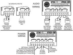 RDL STM-1 Stick-On Series Microphone Preamplifier - Power Supply Not Included N2