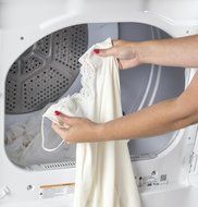 GE GTX42GASJWW 27" Front Load Gas Dryer with 6.2 cu. ft. Capacity in White