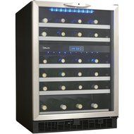 Danby DWC518BLS 5.1 Cu. Ft. 51-Bottle Silhouette Wine Cellar - Black/Stainless