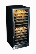 NewAir AWR-1160DB Premier Gold Series 116 Bottle Built-In WIne Cooler, StaInless Steel/Black N2