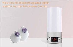 MagiMent Wireless Bluetooth Speakers with Smart Touch LED Mood Lamp Alarm Clock Muisc Player Hands-Free Calls... N3