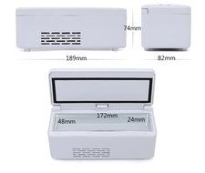 TOPCHANCES Portable 100-240V Insulin Cooler 2~25&deg;C Portable Snow Bear 100-240V Refrigerated Box Drug Reefer Car... N3