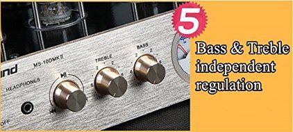 Nobsound MS-10D MKII Hybird Tube Amplifier with Bluetooth/USB/Headphone for Hifi N9