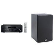 Yamaha R-S500BL Natural Sound Stereo Receiver (Black) with a pair of ELAC B5 Debut Series 5.25" Bookshelf Speakers...