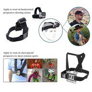 Kitway Basic Common Outdoor Sports Kit Accessories for Xiaoyi All Gopro Hero4 Silver Black Hero 4 3+ 3 Sj4000... N5