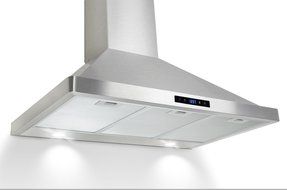 Gracelove 36" Kitchen Wall Mount Stainless Steel Touch Panel Control Range Hood Stove Vents N3