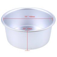 Whosee 4 inch Aluminum Alloy Nonstick Round Cake Pan Baking Mould Bakeware DIY N14