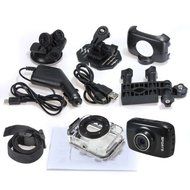 Water &amp; Wood Black 720P 1280*720 HD Outdoor Sport Helmet Action Camera Mini DV Camcorder Waterproof Drive Record...