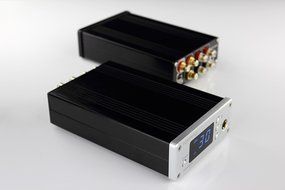 Upgrade Version TP32EX 50W Digital Headphone Amplifier with USB-DAC AMP and Remote Control (Silver) N4