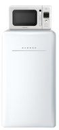 Daewoo Retro Compact Refrigerator 4.4 Cu Ft, Creme White N3