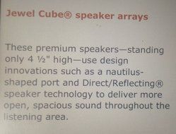BOSE JEWEL premium DOUBLE CUBE SPEAKER BLACK [3 pac] N3