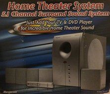 Regent Model HT-391 5.1 Powered 130W Home Theatre Speaker System