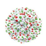 Red and Green Polka Dot Holiday Cupcake Kit for 24 N14