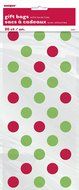 Red and Green Polka Dot Holiday Cupcake Kit for 24 N15