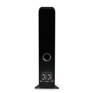 Q Acoustics 3050 Floorstanding Speakers (Gloss Black) with QED Silver Anniversary XT Speaker Cable Pair 6.5 Feet...