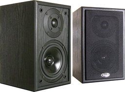 Pair of Black JMax 60 Watt QHR-127 Book Shelf Speakers