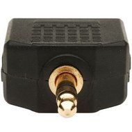 ANRANK AK35235SS 3.5mm Stereo Plug to 2 x 3.5mm Stereo Jack Splitter Adaptor Audio Adapter Connector (Gold Plated... N2