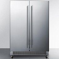 CL63FDOS Dual zone outdoor wine/beverage center for built-in or freestanding use, with French door swing, stainless... N6
