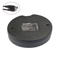 Andoer KingMa Dual 2-Channel ENEL14 Battery Charger for Nikon D3100 D3200 D5100 P7100 P7000 N18