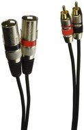 Seismic Audio - SAXFRM-2x5 - Dual XLR Male to Dual RCA Male 5' Patch Cable N2