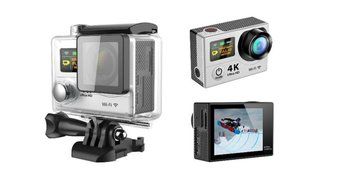 WIFI Waterproof Sports DV, SANNYSIS Sports Camera Ultra HD 4K Dual Screen 2" LCD Video With Remote Control N17
