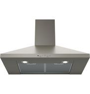 GE Profile JVW5301ES 30" Wall-Mount Pyramid Chimney Hood with 350 CFM Venting System with Boost Electronic Backlit... N2