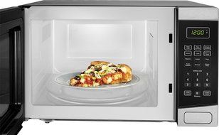 Insignia - 1.2 Cu. Ft. Mid-Size Microwave - Stainless Steel N4