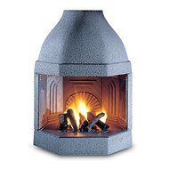 Masonry Wood Burning Cast Iron Fireplace "Ghisafort Octagon"