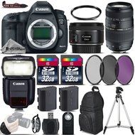 Canon EOS 5D Mark III DSLR Camera + 50mm 1.8 STM Lens + 70-300 Di LD Macro Lens + Canon Speedlite 430EX III RT...