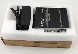 LEPY LP-2020A Digital Mini Hi-Fi Audio Stereo Home Car Amplifier With Power Adapter Black N4