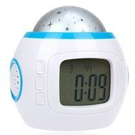 Music Star Projection Alarm Clock with Little Star Glow Night Light Projector N3