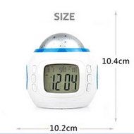 Music Star Projection Alarm Clock with Little Star Glow Night Light Projector N4