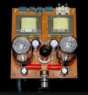 Gowe&reg; Hifi Stereo 2.0 Channel Tube 6N2+6P3P single-ended Class A Power Amplifier Board Diy kit
