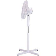 Brentwood 16" Oscillating Stand Fan, Silver Finish | F-16SMW N2