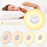 Alarm clock, Wake up light Sunrise Simulation Alarm Clock LED lights with Nature or FM Radio Sounds MICMI W20 N3