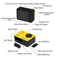 KDTD PULUZ U6000 Full HD 1080P 2.0 inch LCD Screen WiFi Waterproof Multi-function Sport Action Camcorder, Novatek... N13