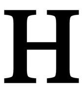 Letter H Large