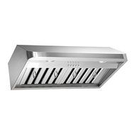 KOBE Range Hoods CHX9130SQB-1 Brillia Under Cabinet Range Hood 680 CFM Stainless Steel with LED Lights, 30-Inch N5