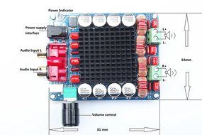 XINY TPA3116 Digital 2.0 Channel Stereo Audio Power Amplifier Board Module 250W Subwoofer N4