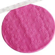 Fondant Transparent Acrylic Carved Wood Grain Printing Non-stick Mini Rolling Pin for Cake Decorating Tool N18